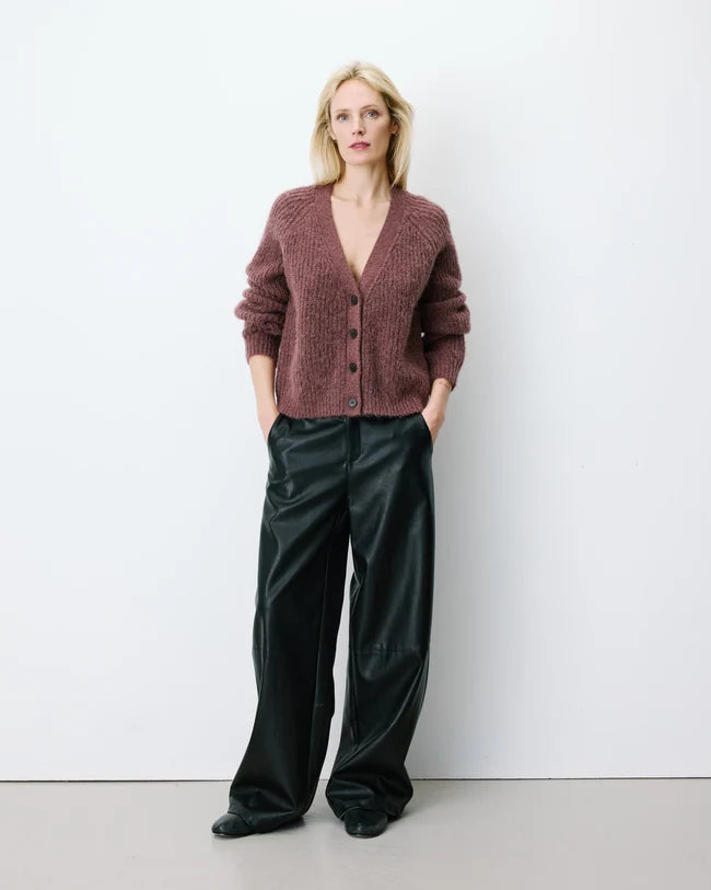 Cardigan Morado Saluda