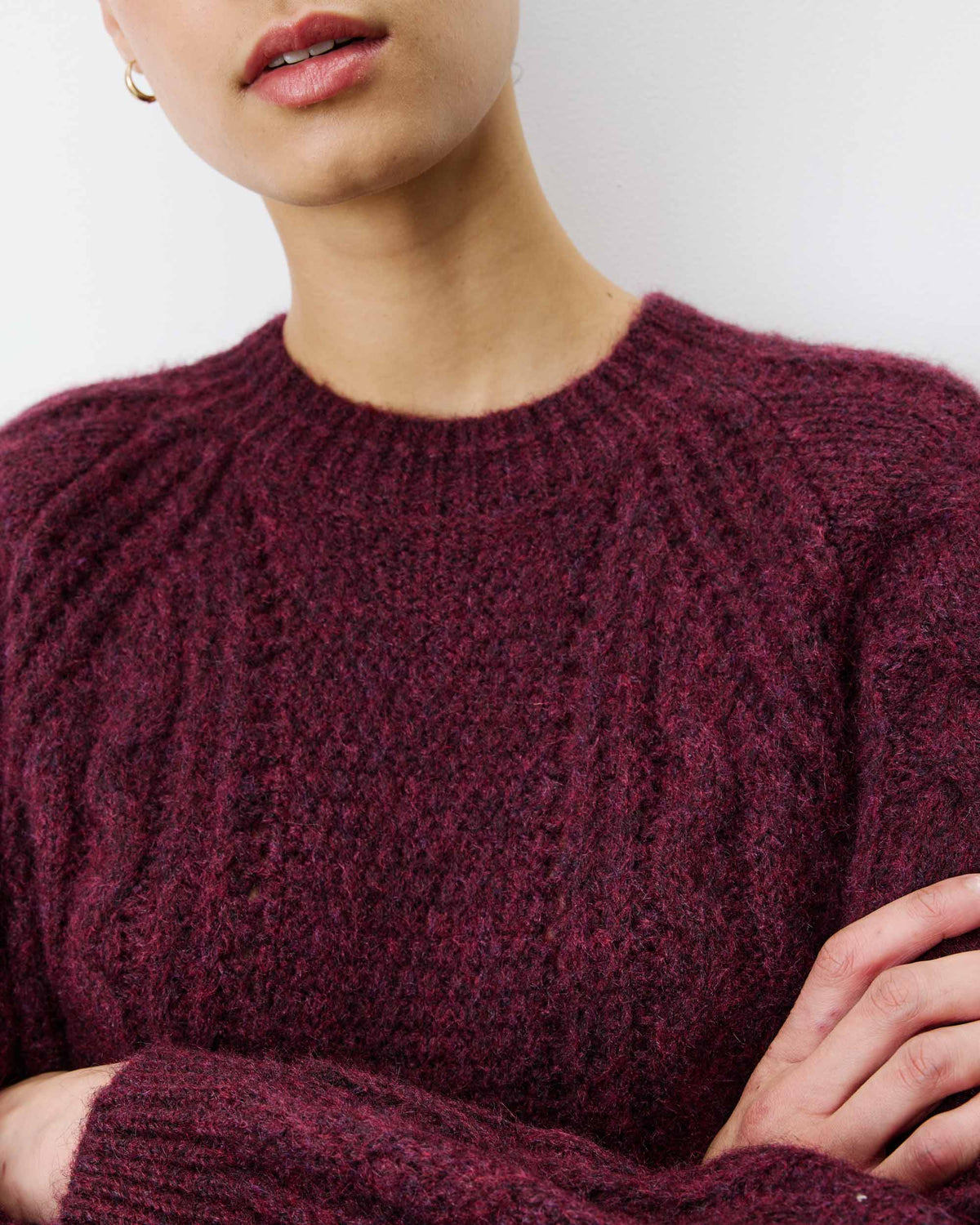 Jersey Oversized Amparo Granate