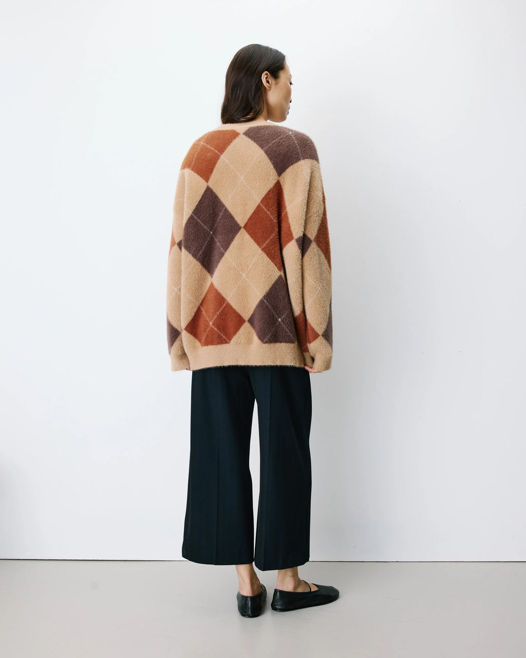 Cárdigan Rombos Alexan Beige