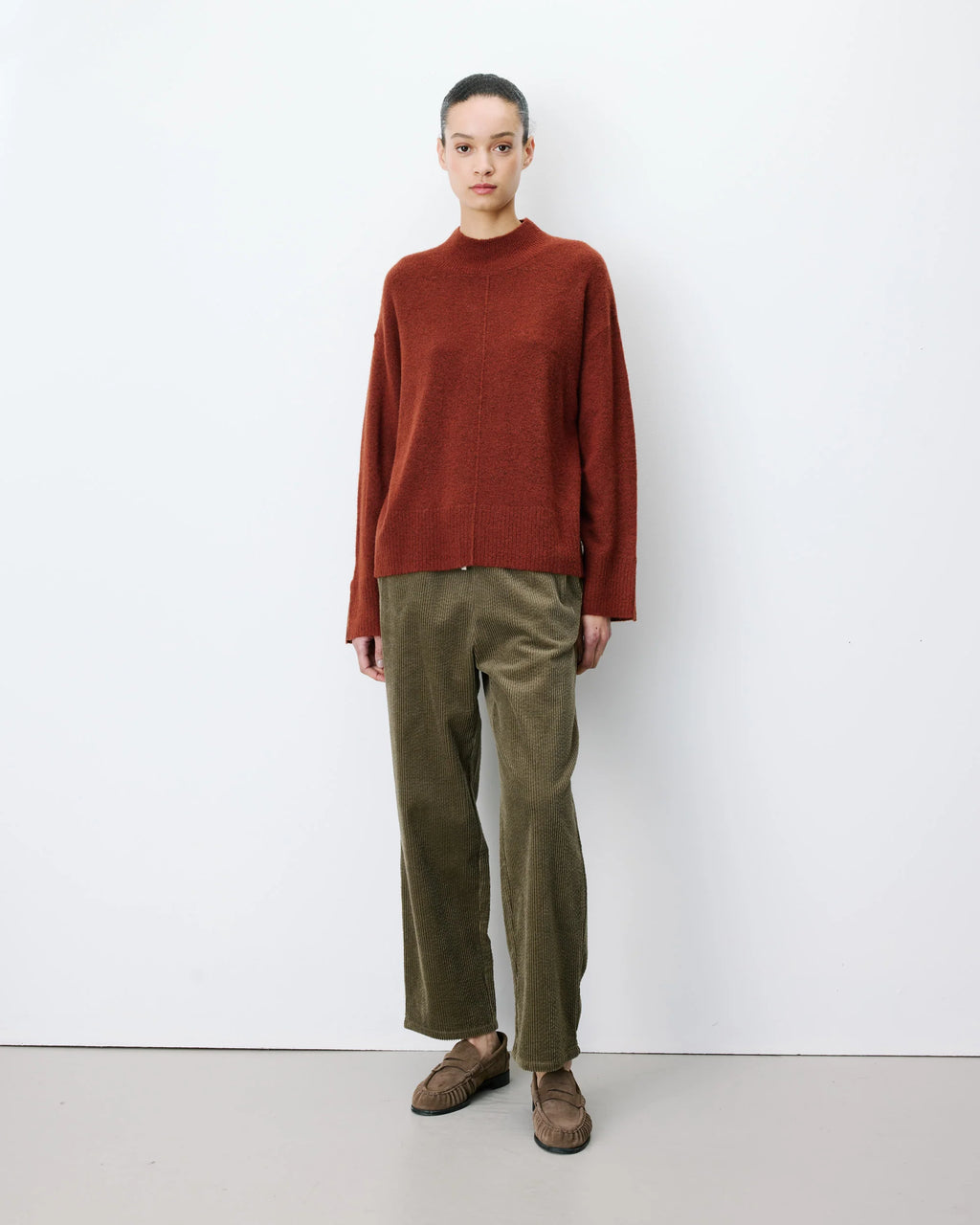 Jersey Cuello Alto Terracota Adelice
