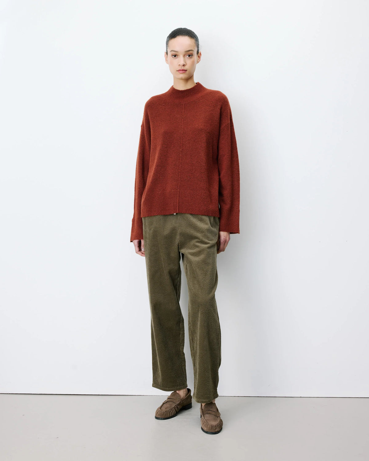Jersey Cuello Alto Terracota Adelice