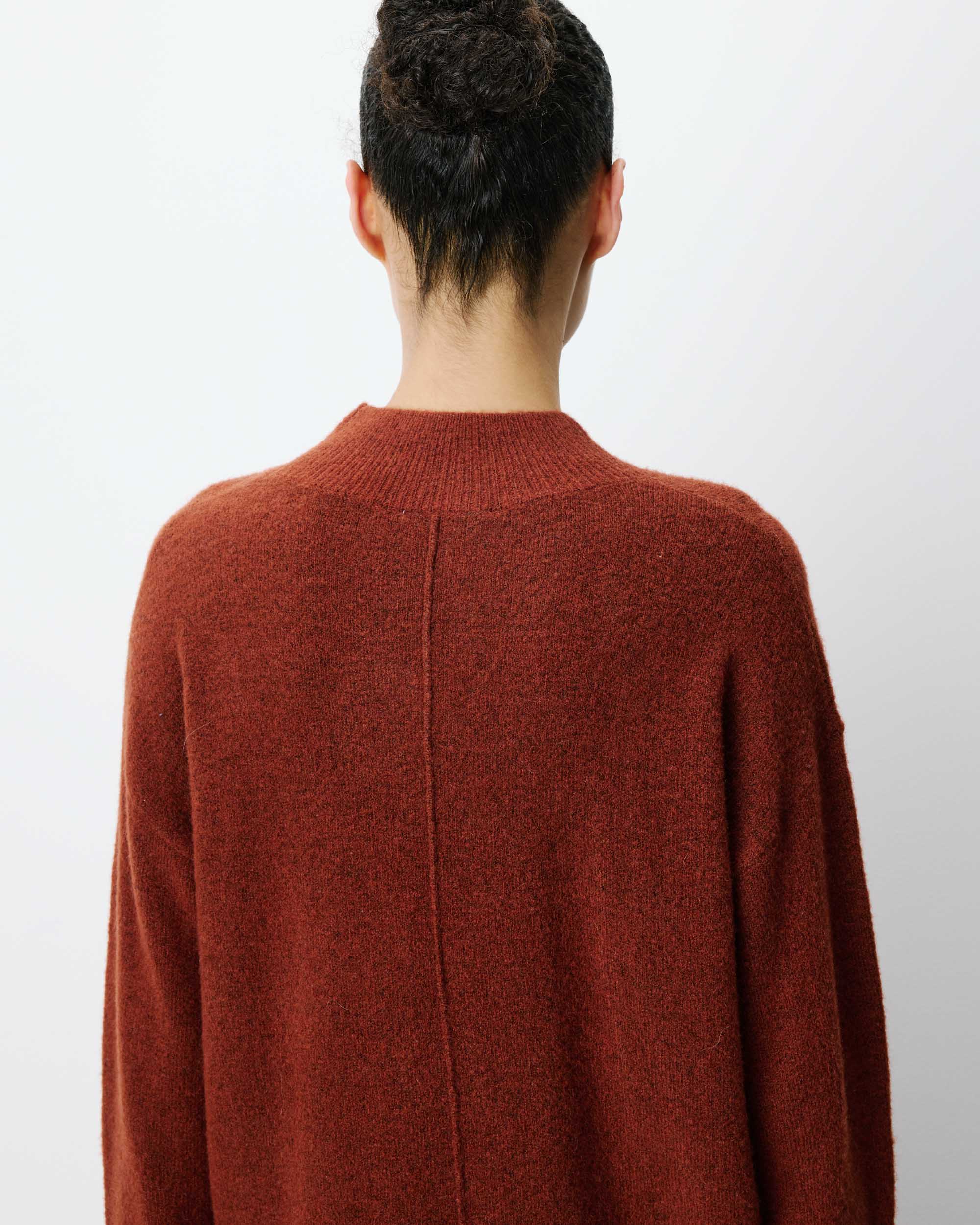 Jersey Cuello Alto Terracota Adelice