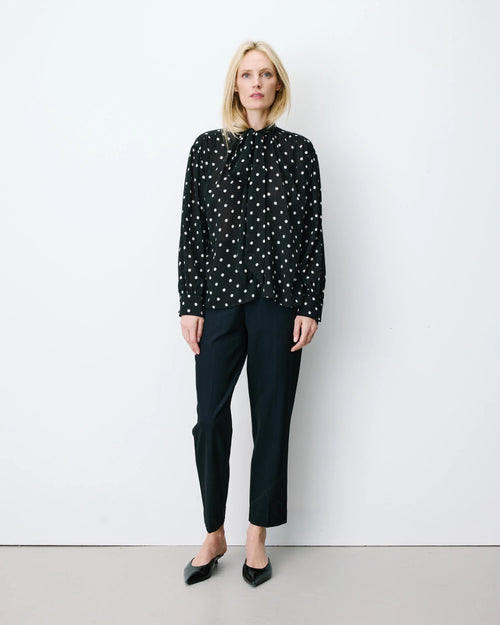 Blusa Lunares y Lazo Angelica
