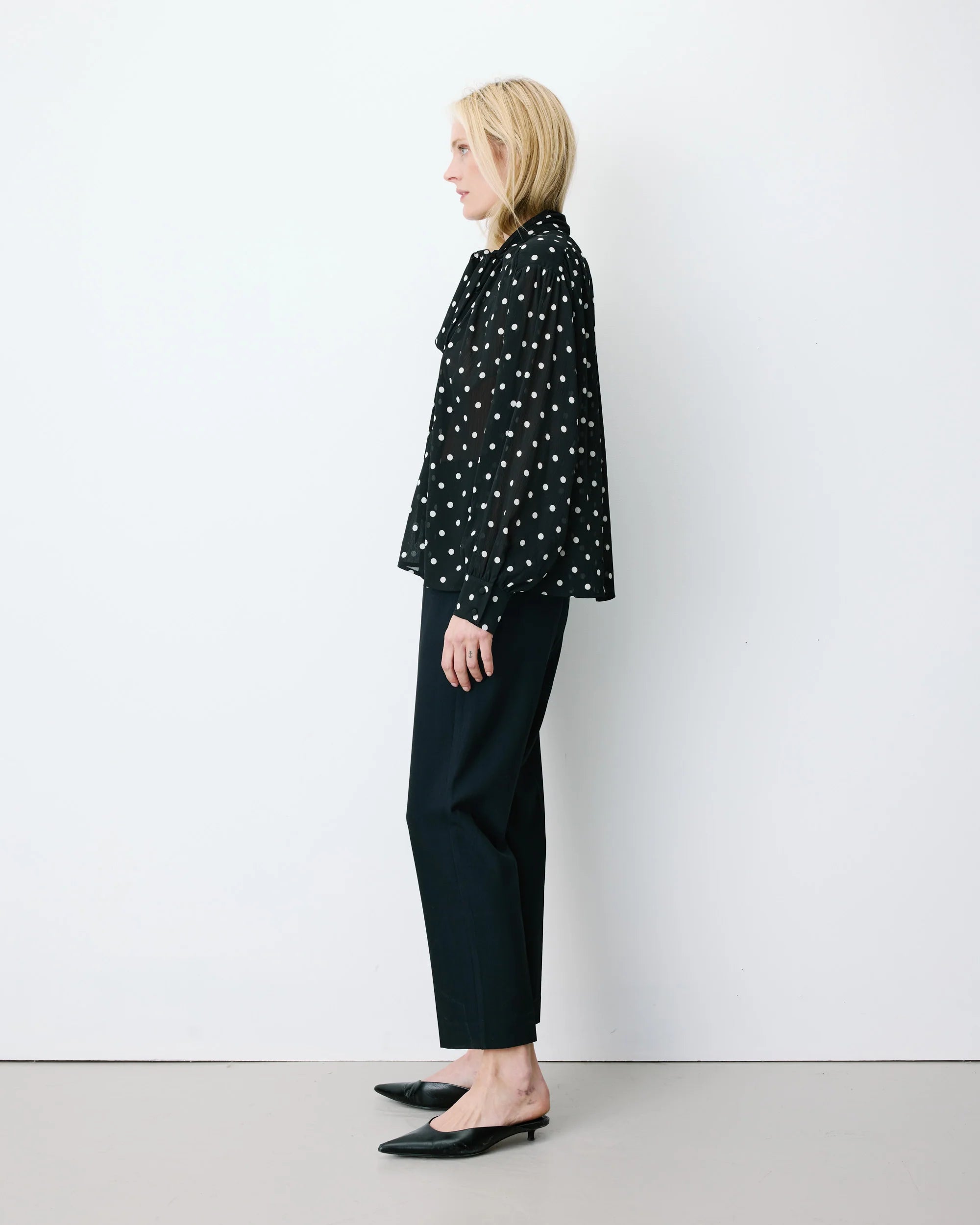 Blusa Lunares y Lazo Angelica