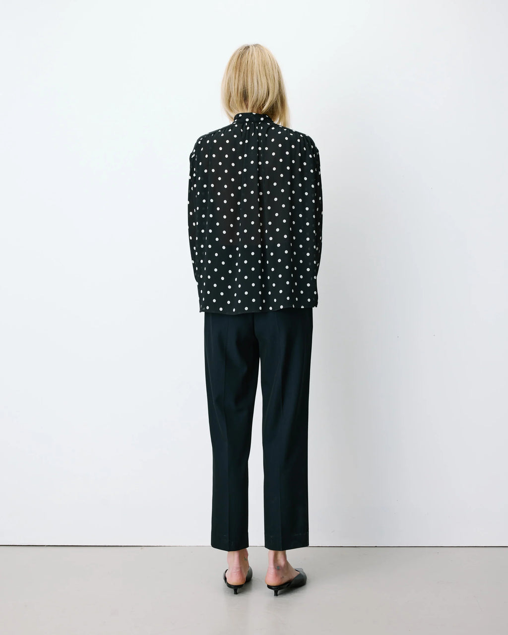 Blusa Lunares y Lazo Angelica