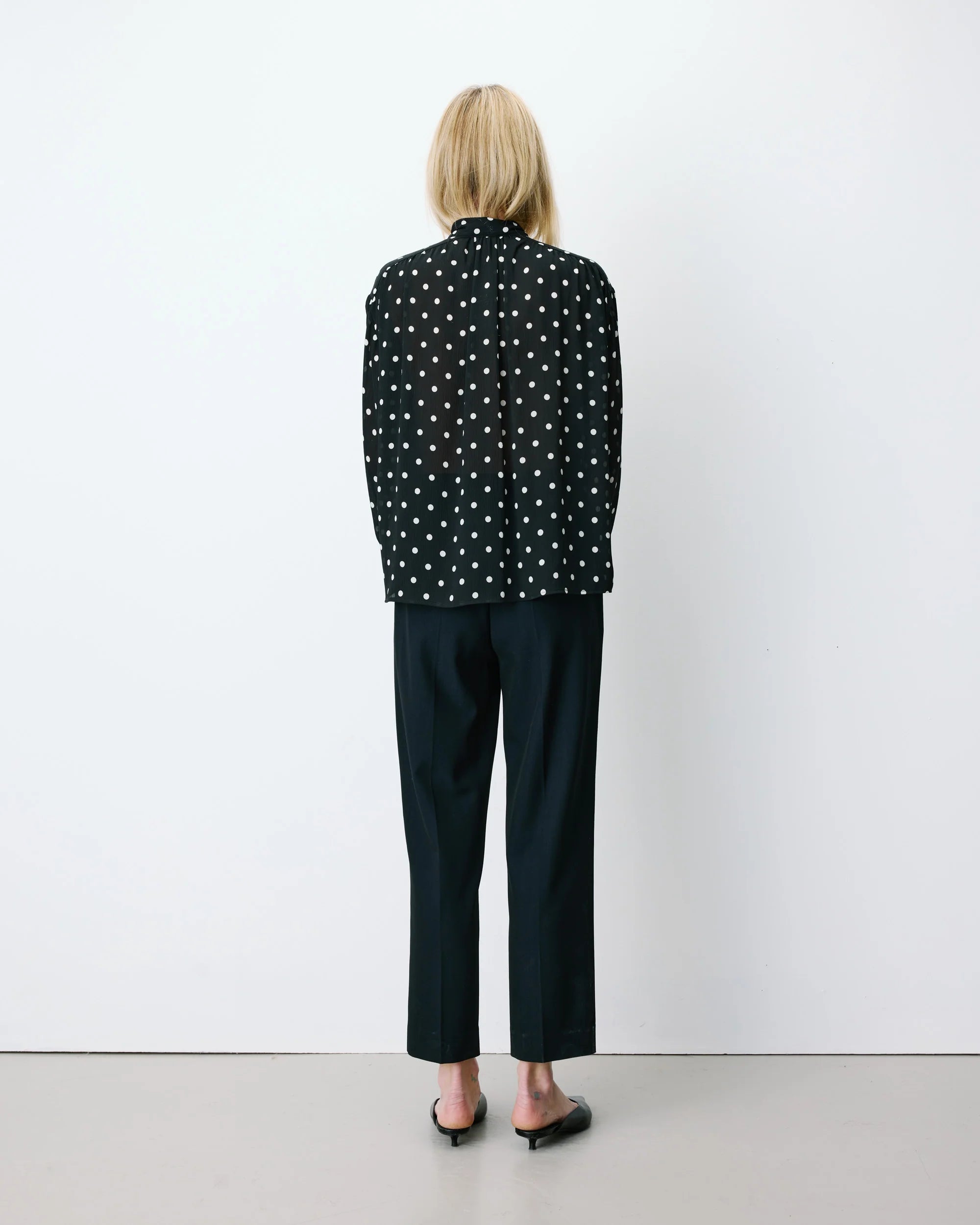 Blusa Lunares y Lazo Angelica