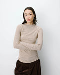 Camiseta Beige Manga Larga Alaree