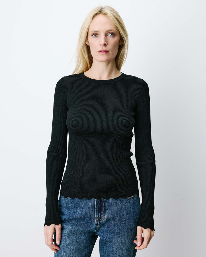 Jersey Punto Fino Abbott Negro