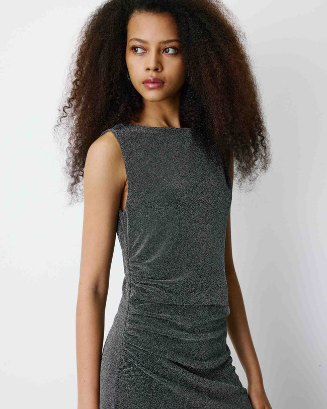 Vestido Brigitte Plateado
