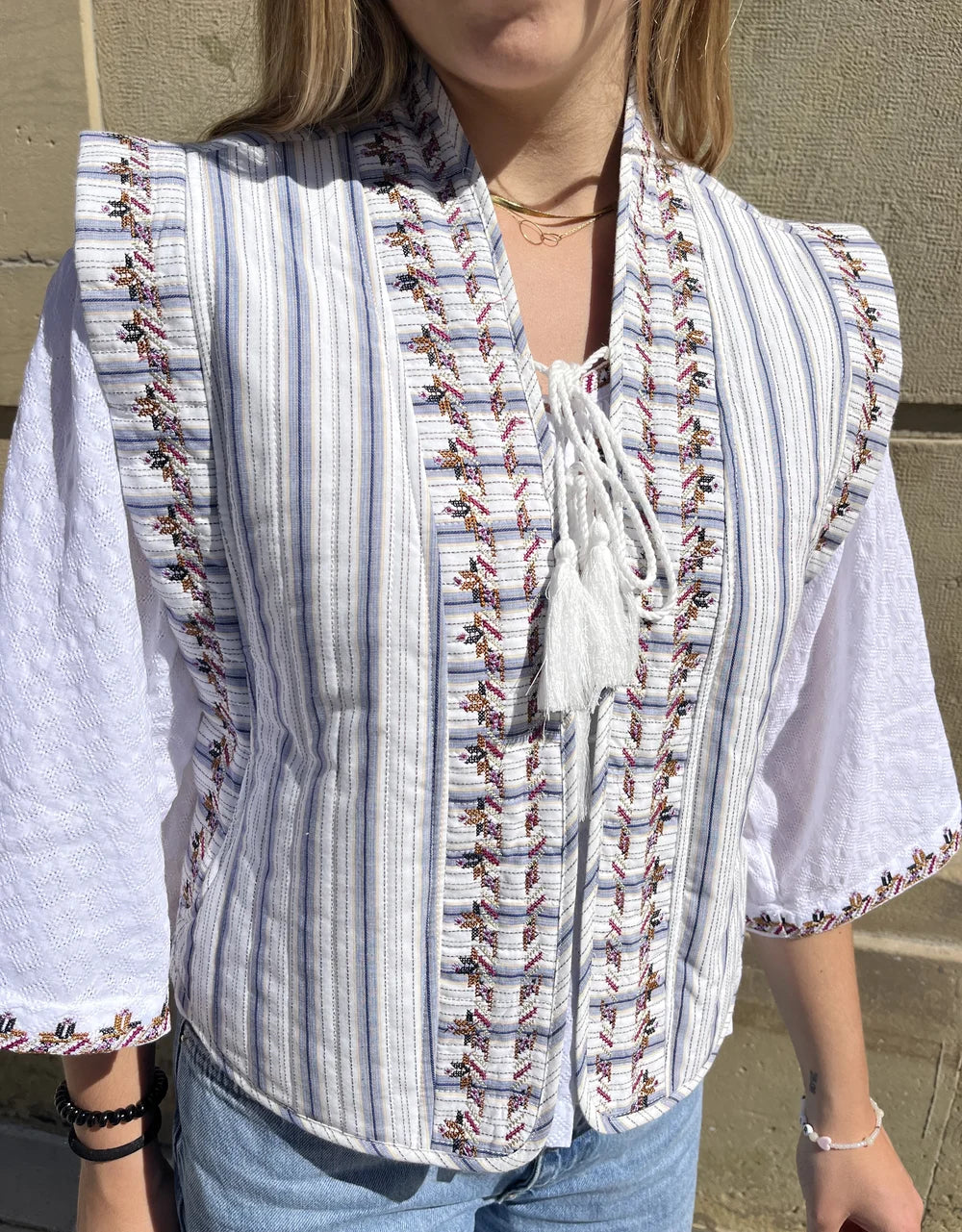 Chaleco Boho Stripes