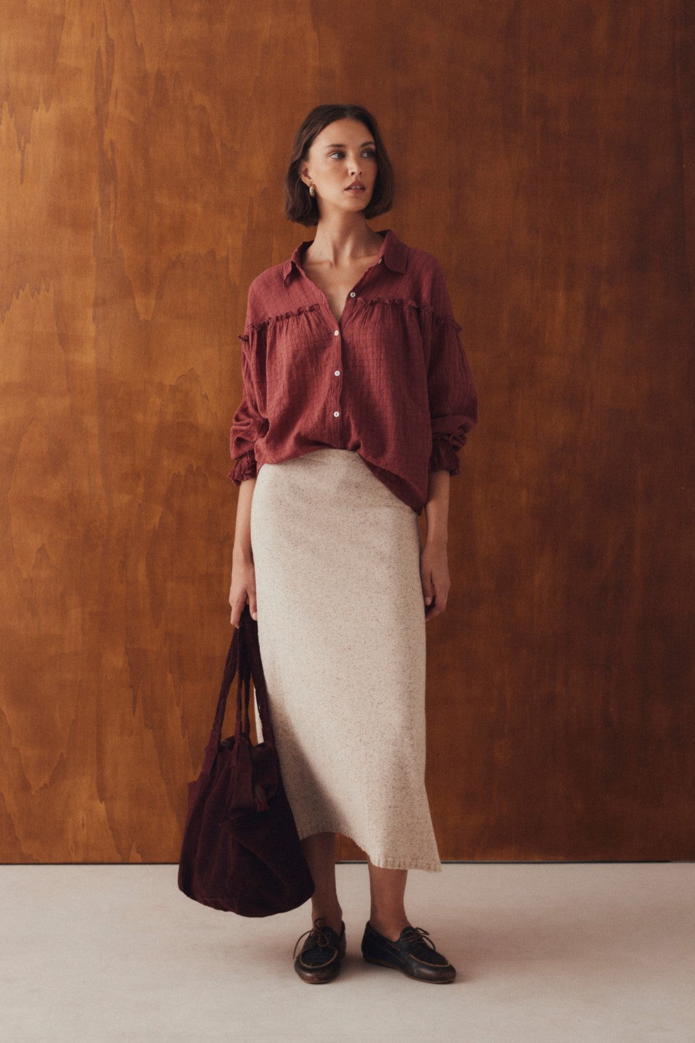 Blusa Rovina Burdeaux