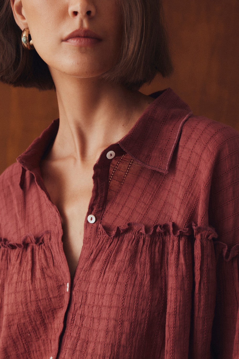 Blusa Rovina Burdeaux
