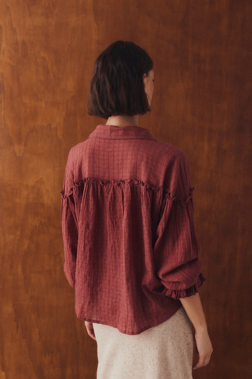 Blusa Rovina Burdeaux