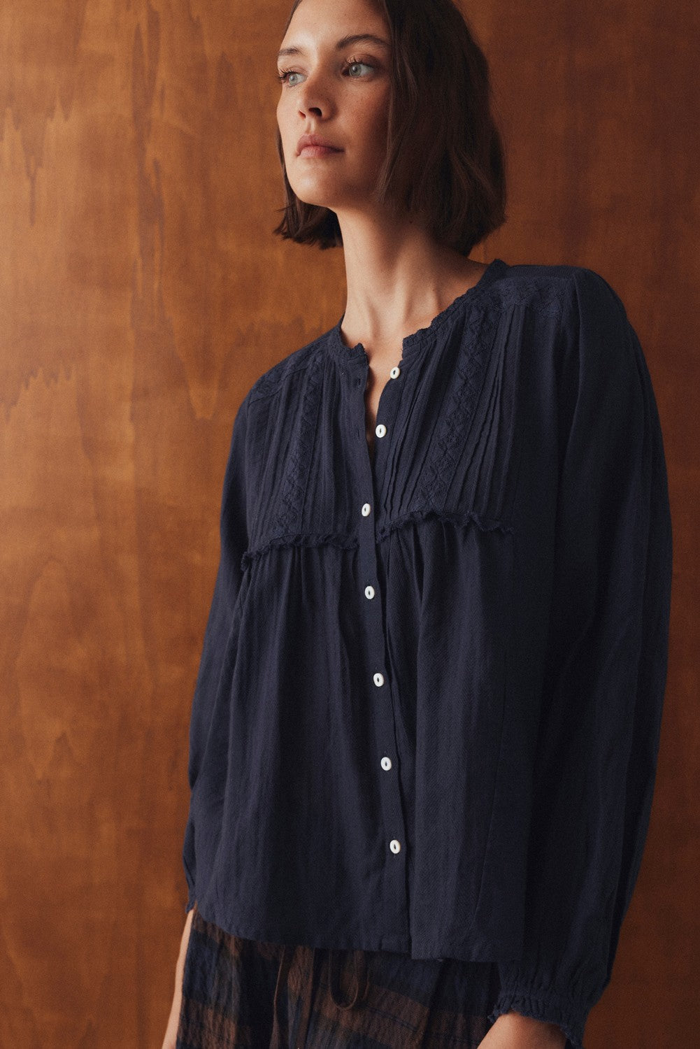 Blusa Velluno Marino