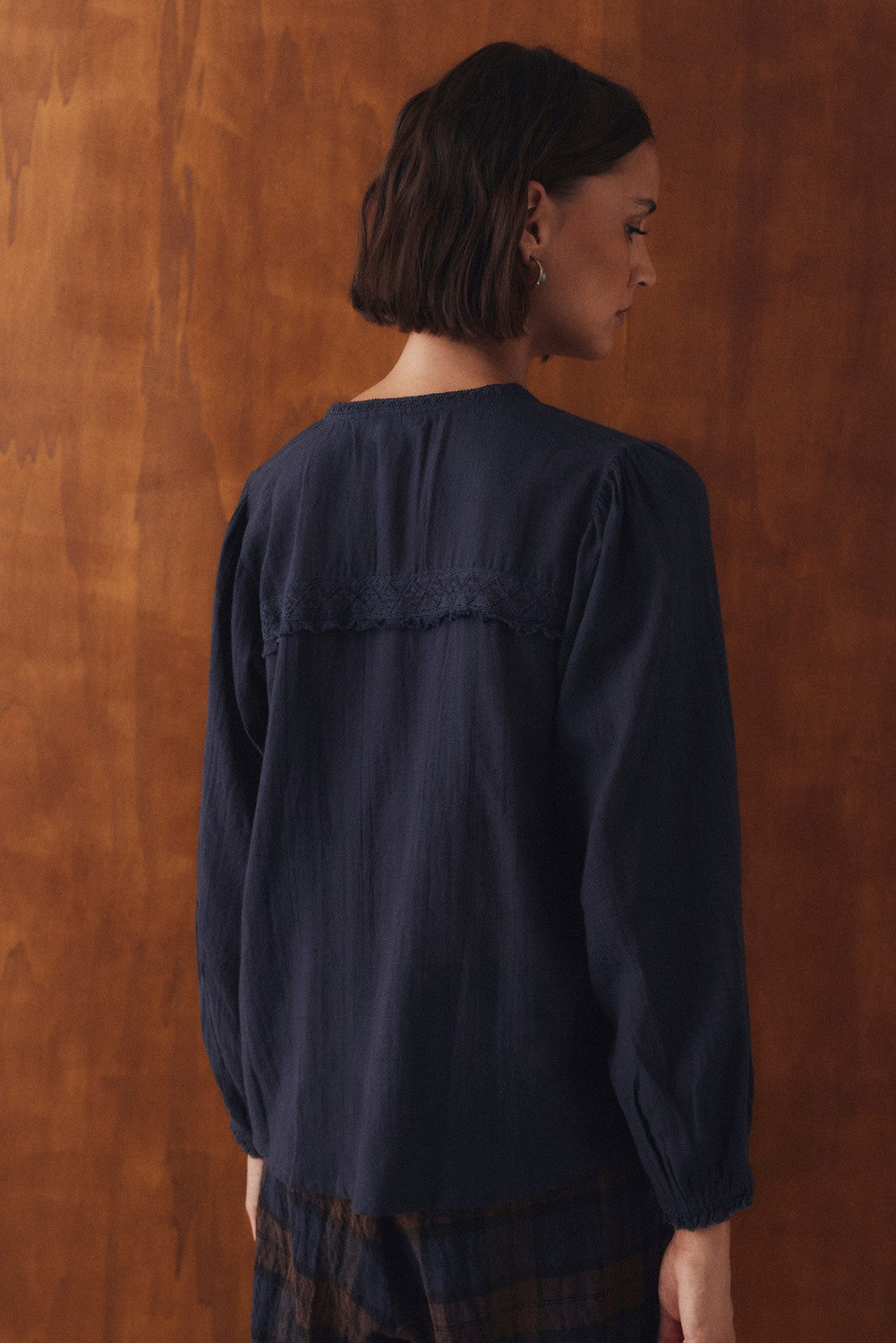 Blusa Velluno Marino