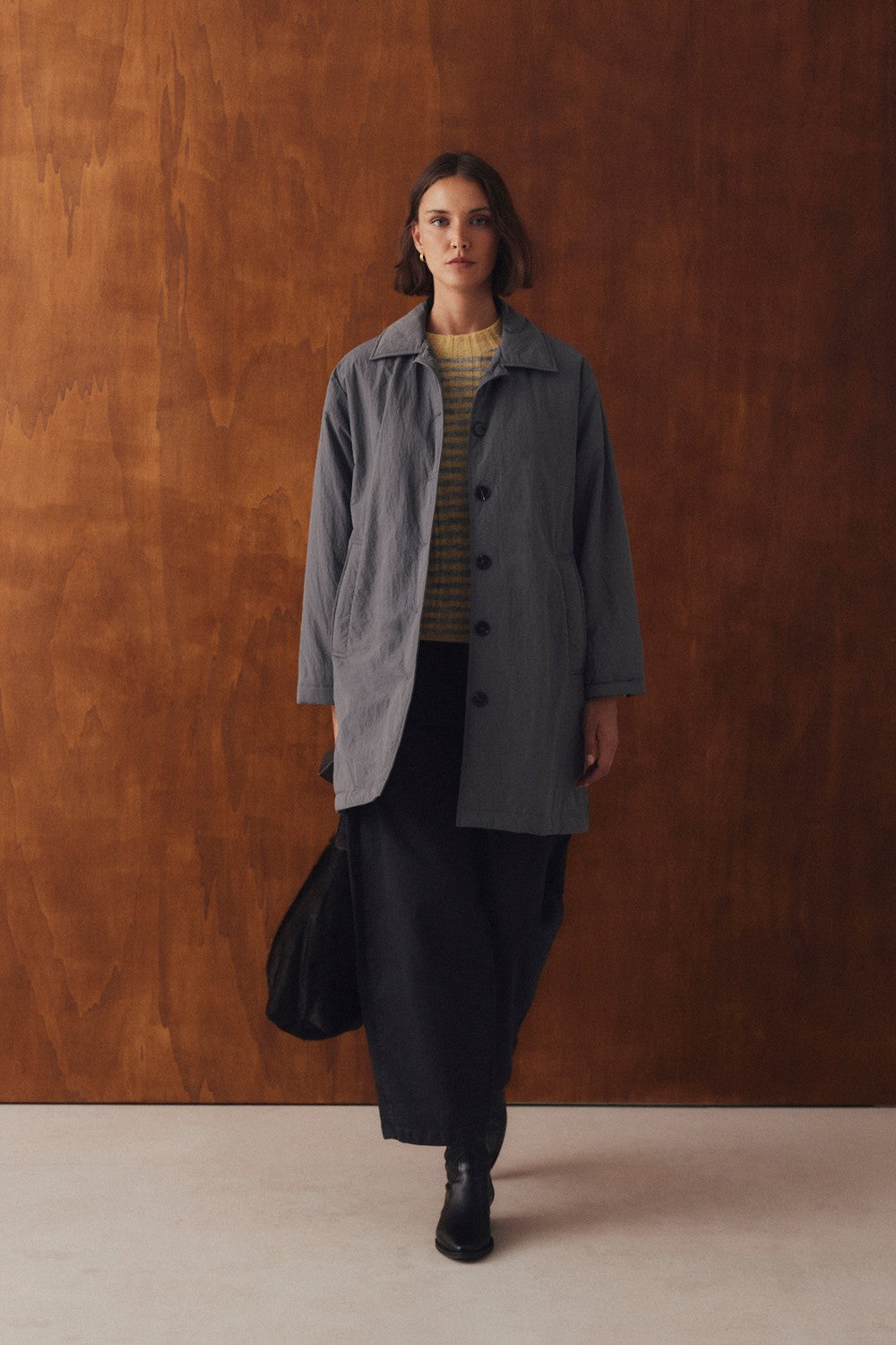 Gabardina 3/4 Stella Gris