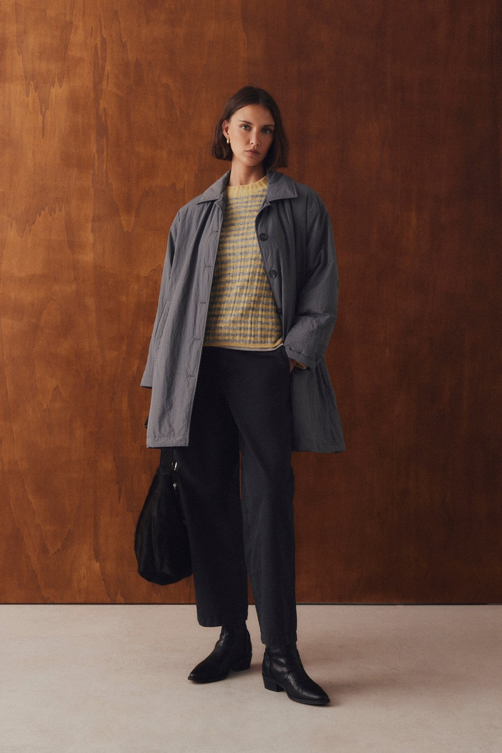 Gabardina 3/4 Stella Gris