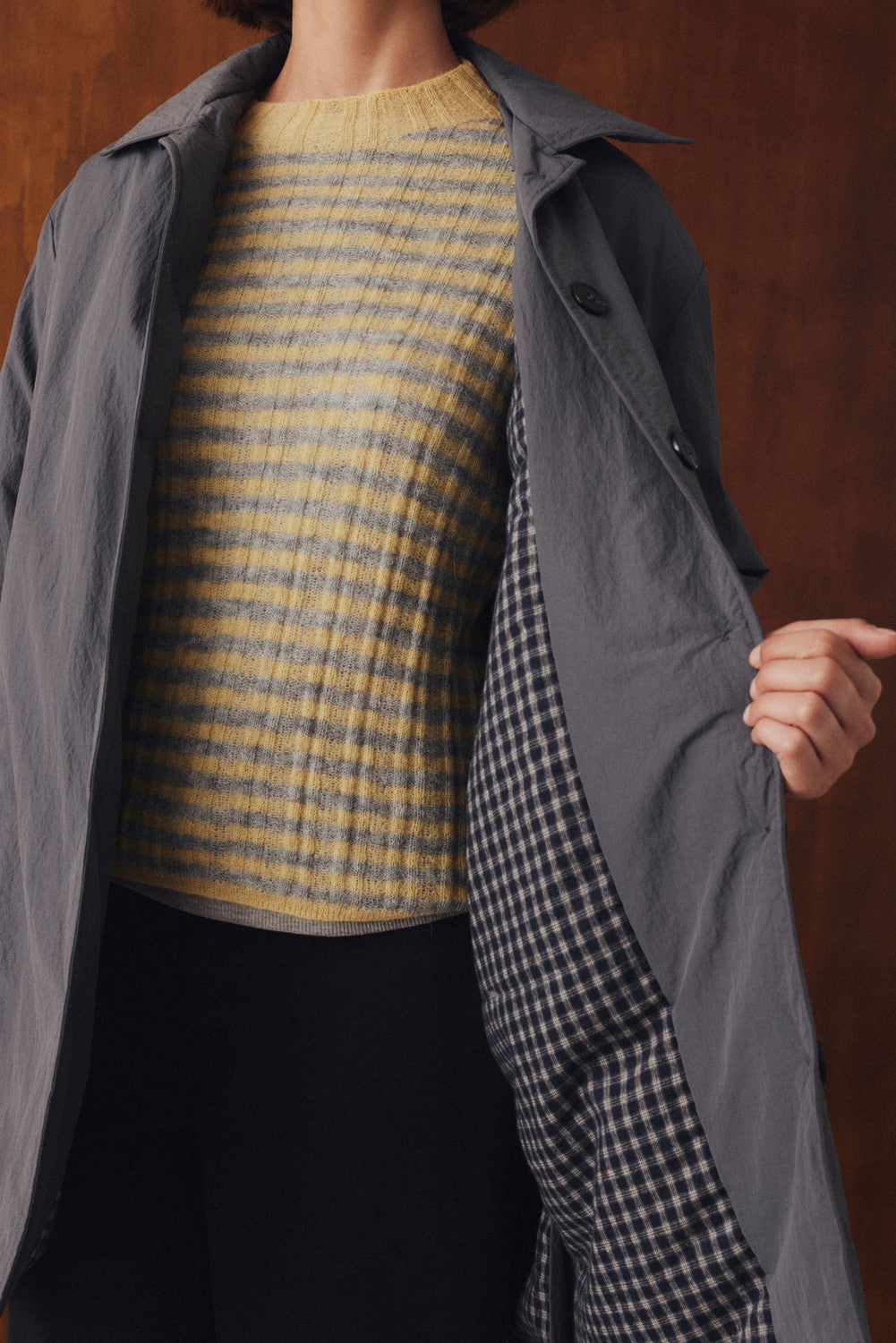 Gabardina 3/4 Stella Gris