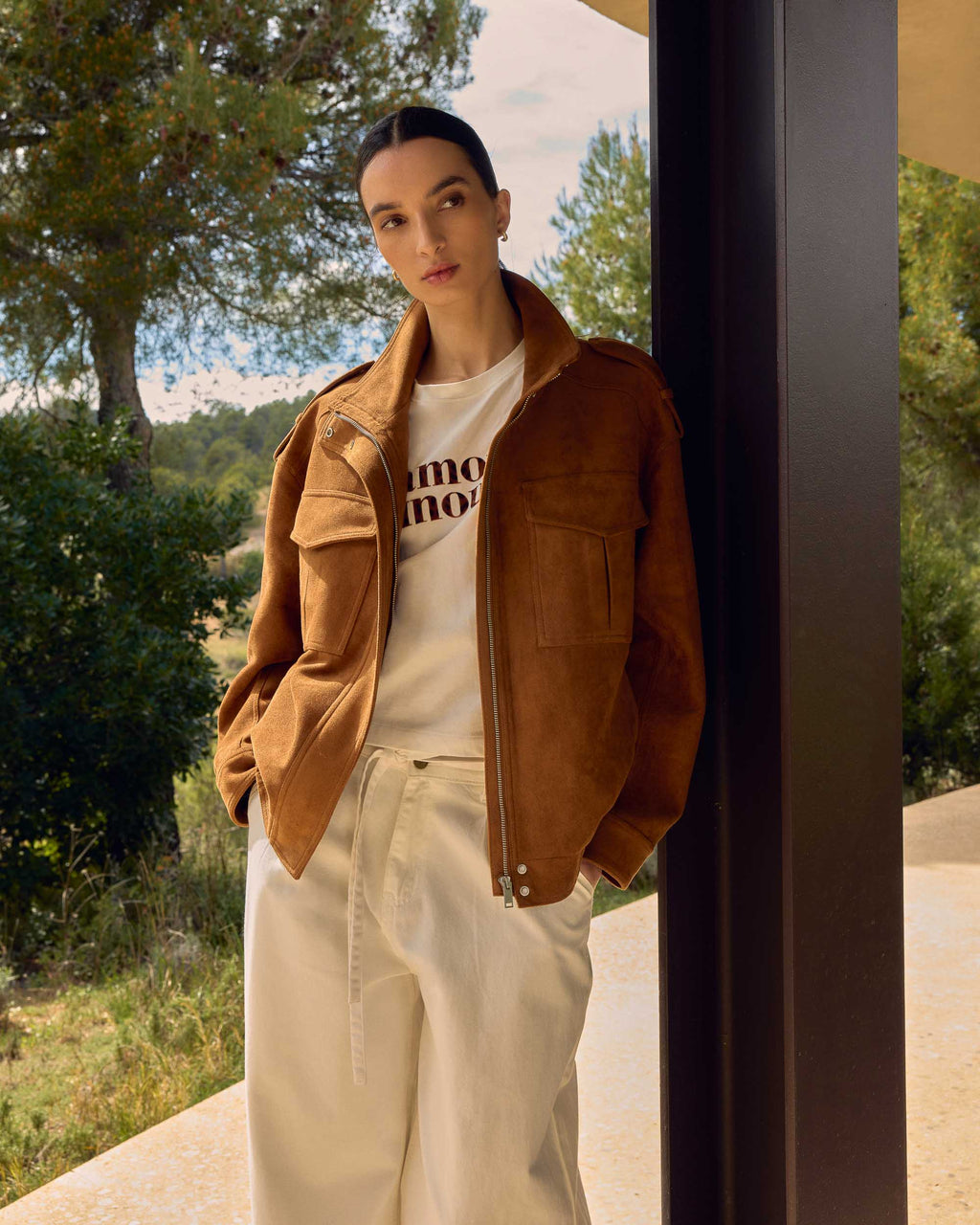 Chaqueta Oversized Arielle Camel