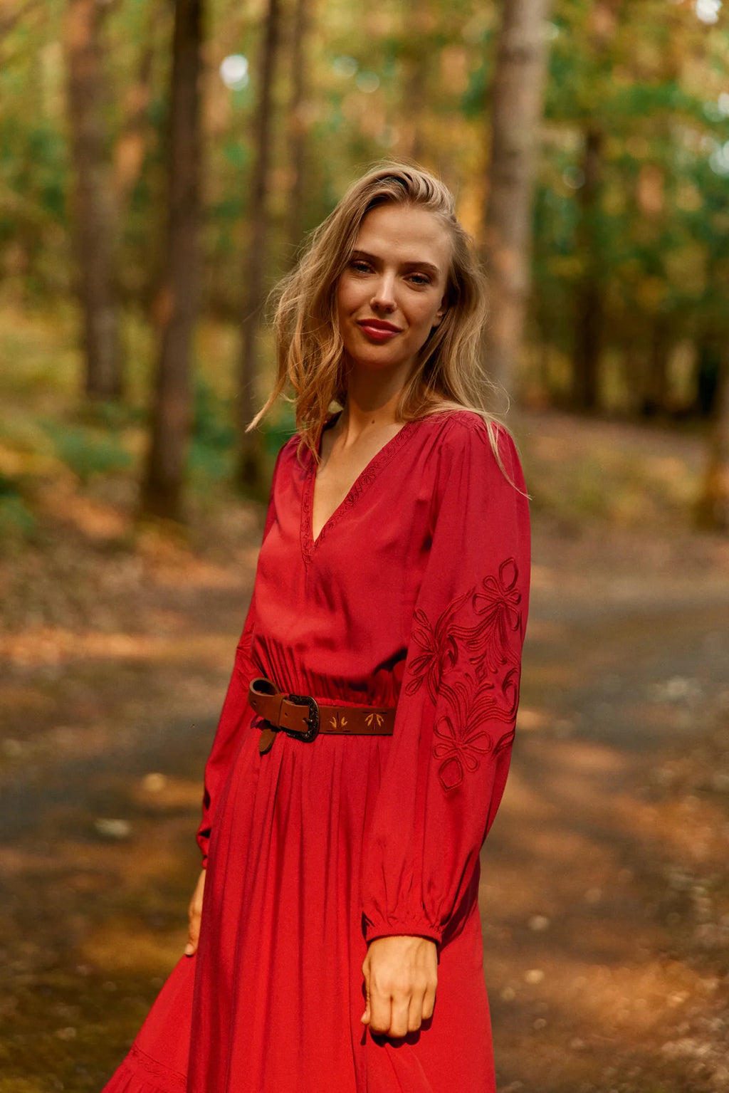 Vestido Largo Relyne Rojo