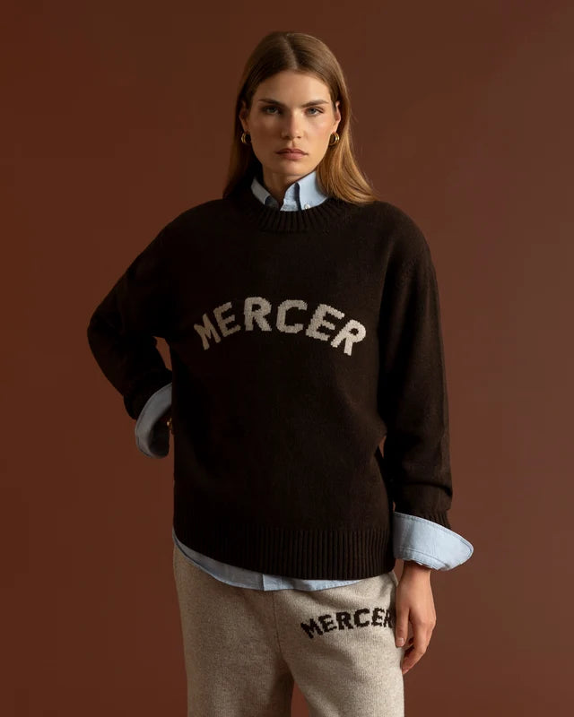 Jersey Punto Mercer Marrón