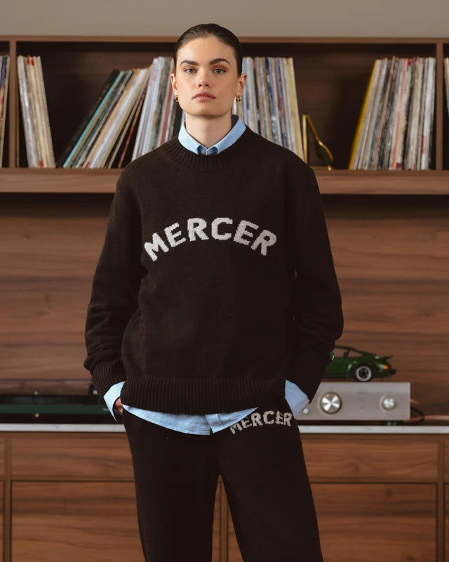 Jersey Punto Mercer Marrón