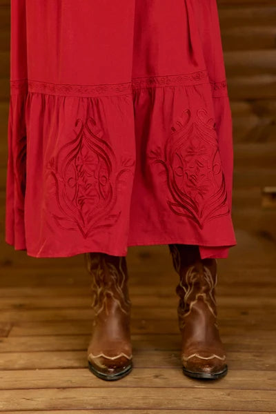 Vestido Largo Relyne Rojo