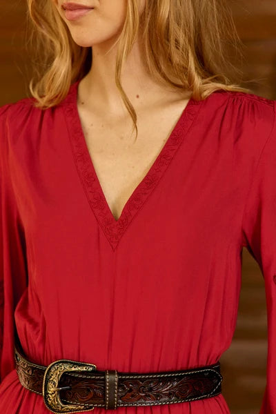 Vestido Largo Relyne Rojo