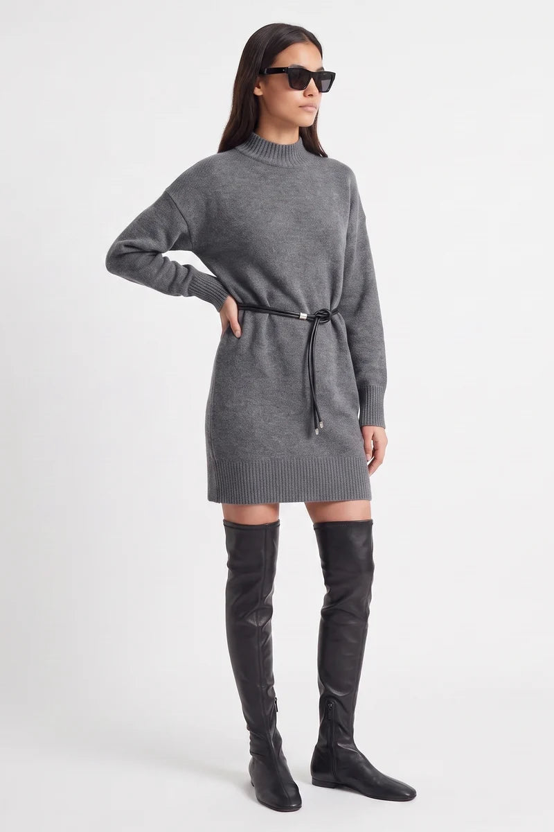 Vestido Punto Ariene Gris