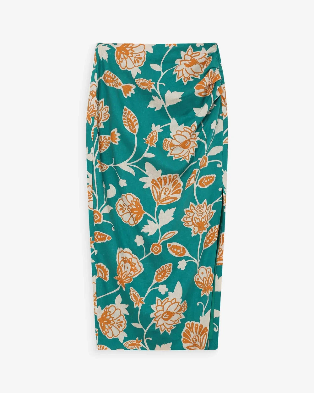 Falda Verde Floral Valandra