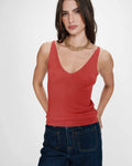 Top Paillette Rojo