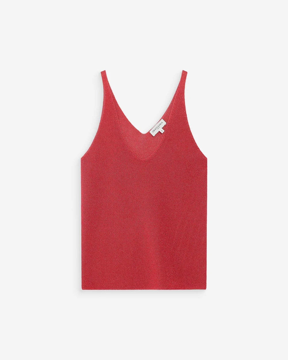Top Paillette Rojo