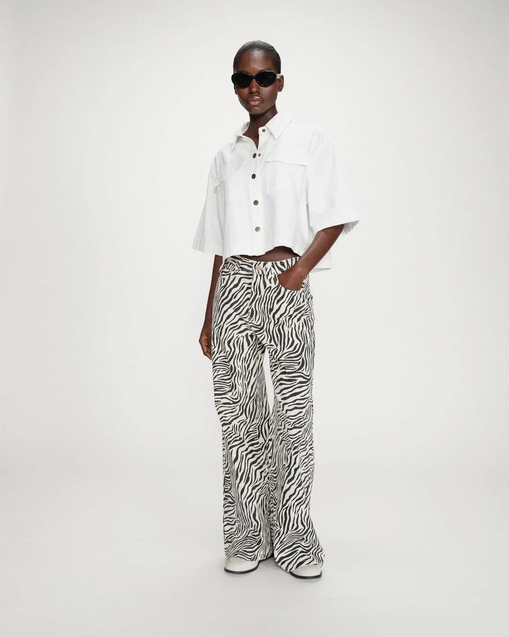 Camisa Denim Blanca Vita