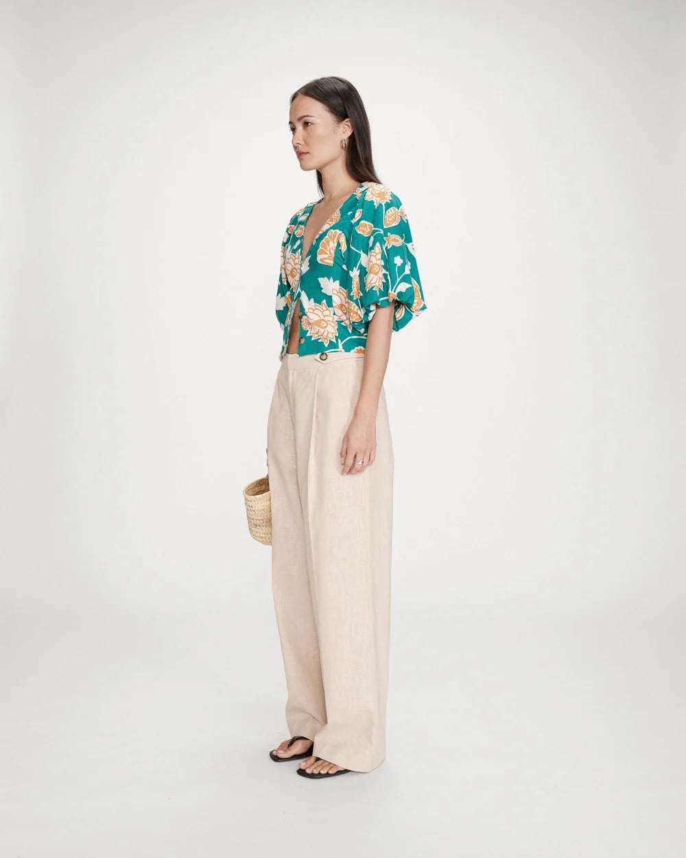 Top Verde Floral Vahe
