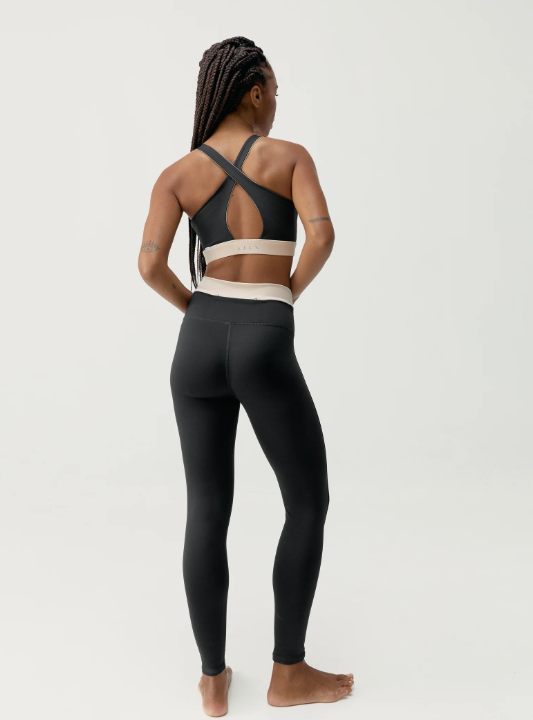 Legging Fiorella Negro/Crema
