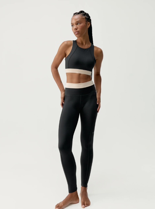 Legging Fiorella Negro/Crema