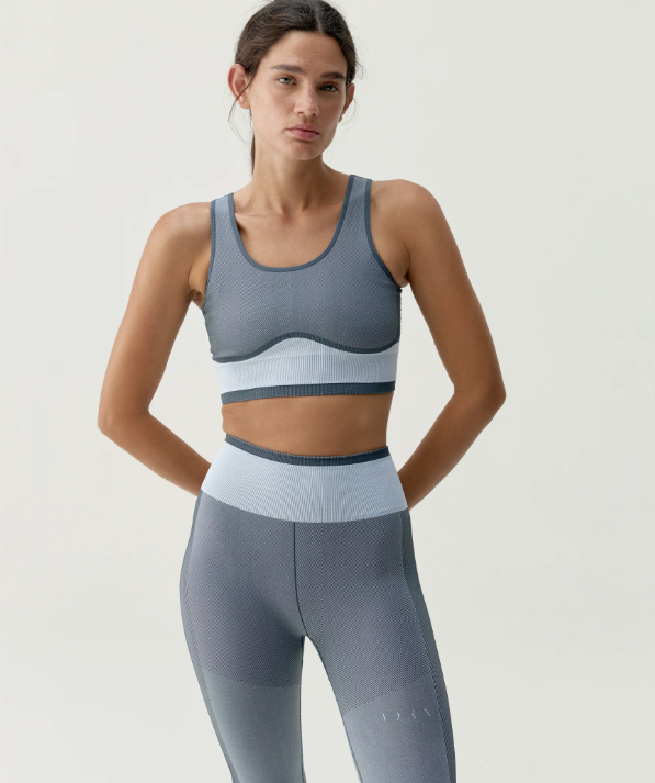 Top Oasis Azul/Blanco