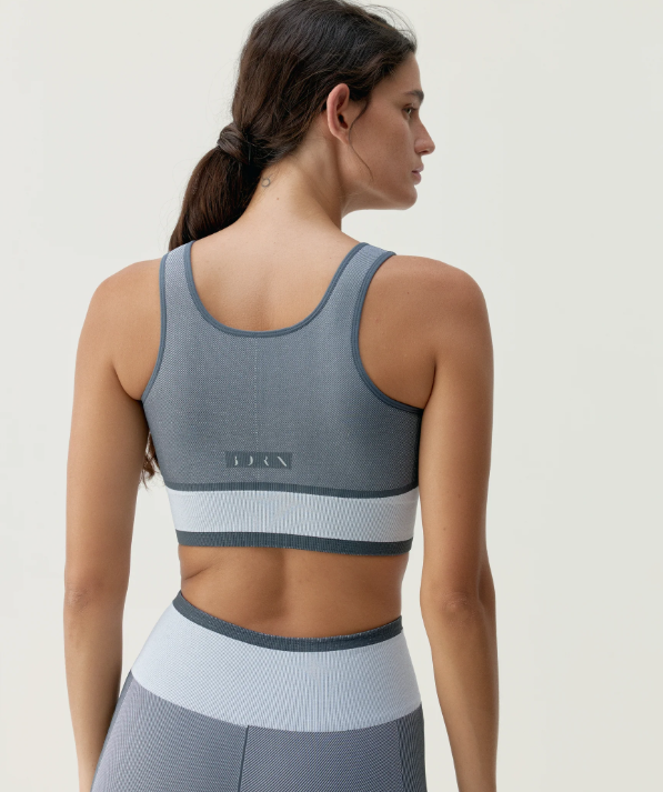 Top Oasis Azul/Blanco