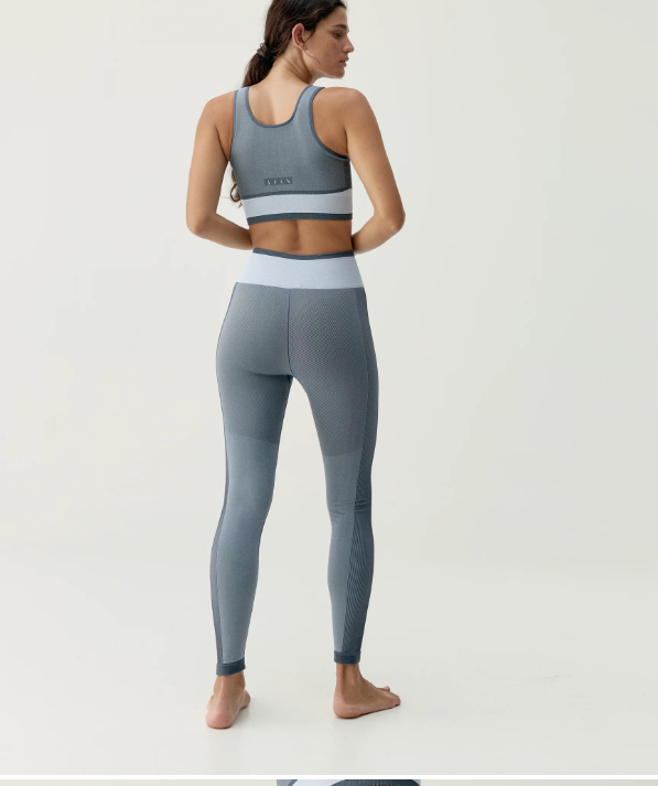 Legging Oasis Azul/Blanco