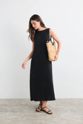 Vestido Lino Aurora Negro