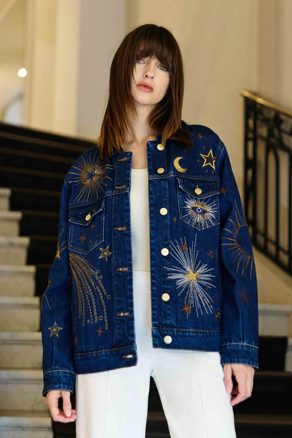 Cazadora Vaquera Estampada