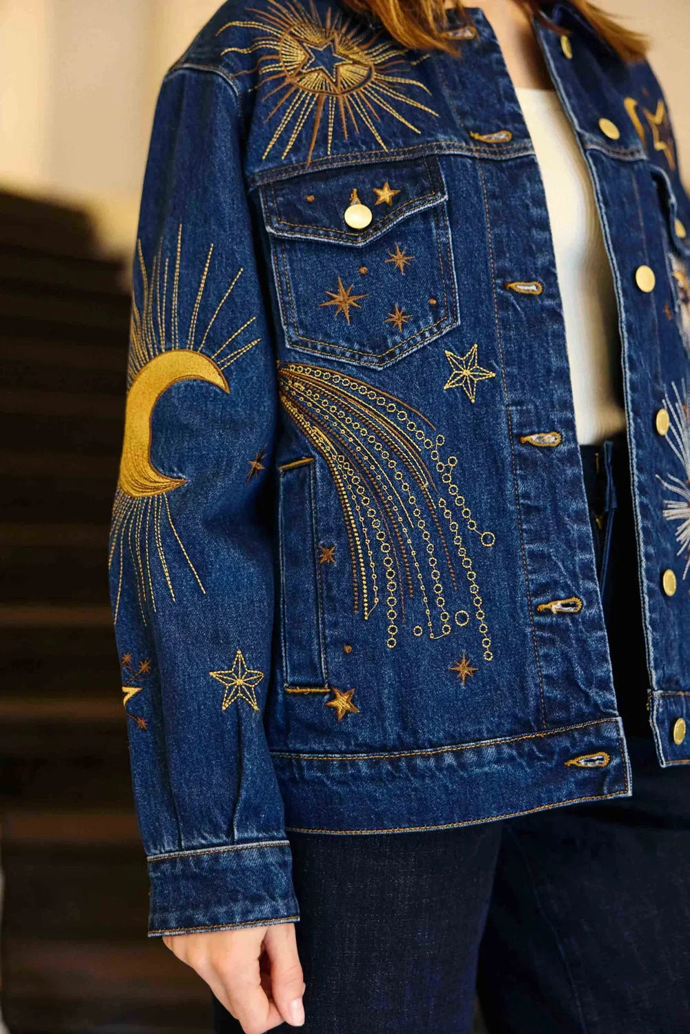 Cazadora Vaquera Estampada