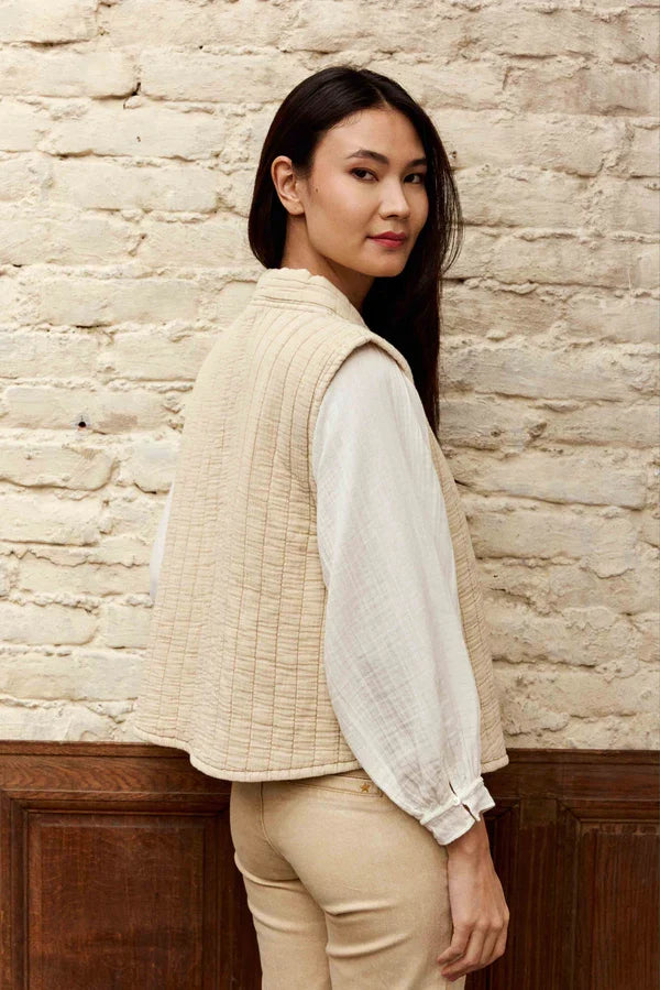 Chaleco Vivie Beige