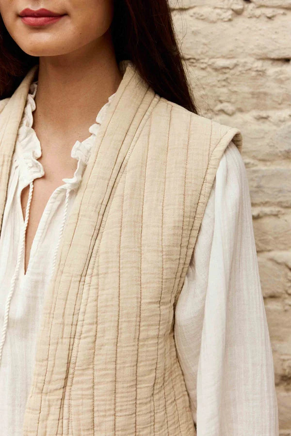 Chaleco Vivie Beige