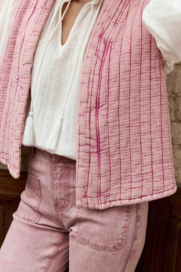Chaleco Vivie Rosa