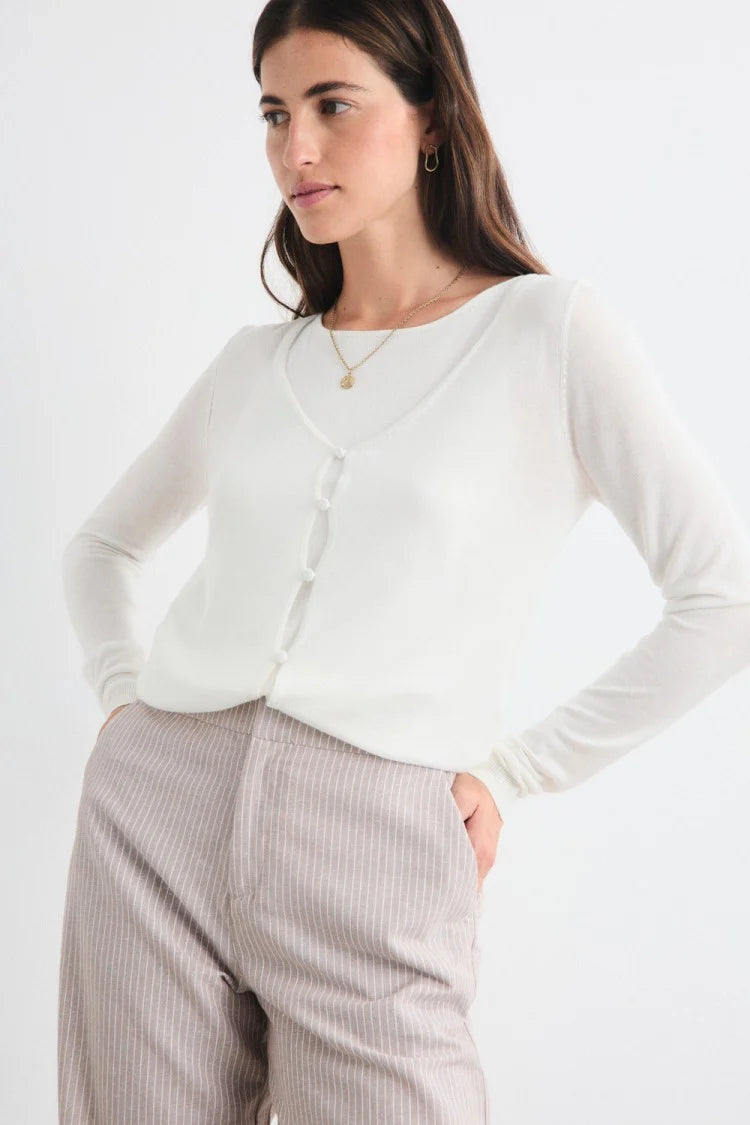 Cardigan Yakira Crudo