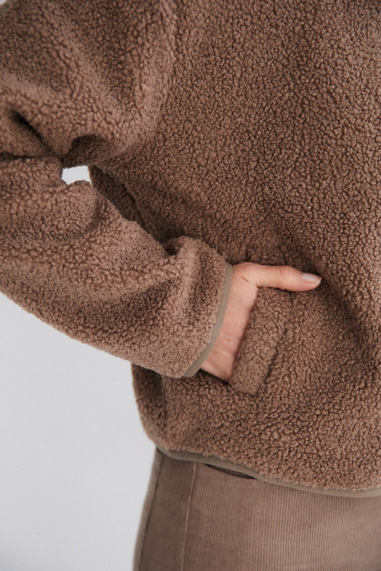 Chaqueta Borreguito Marrón Eloa