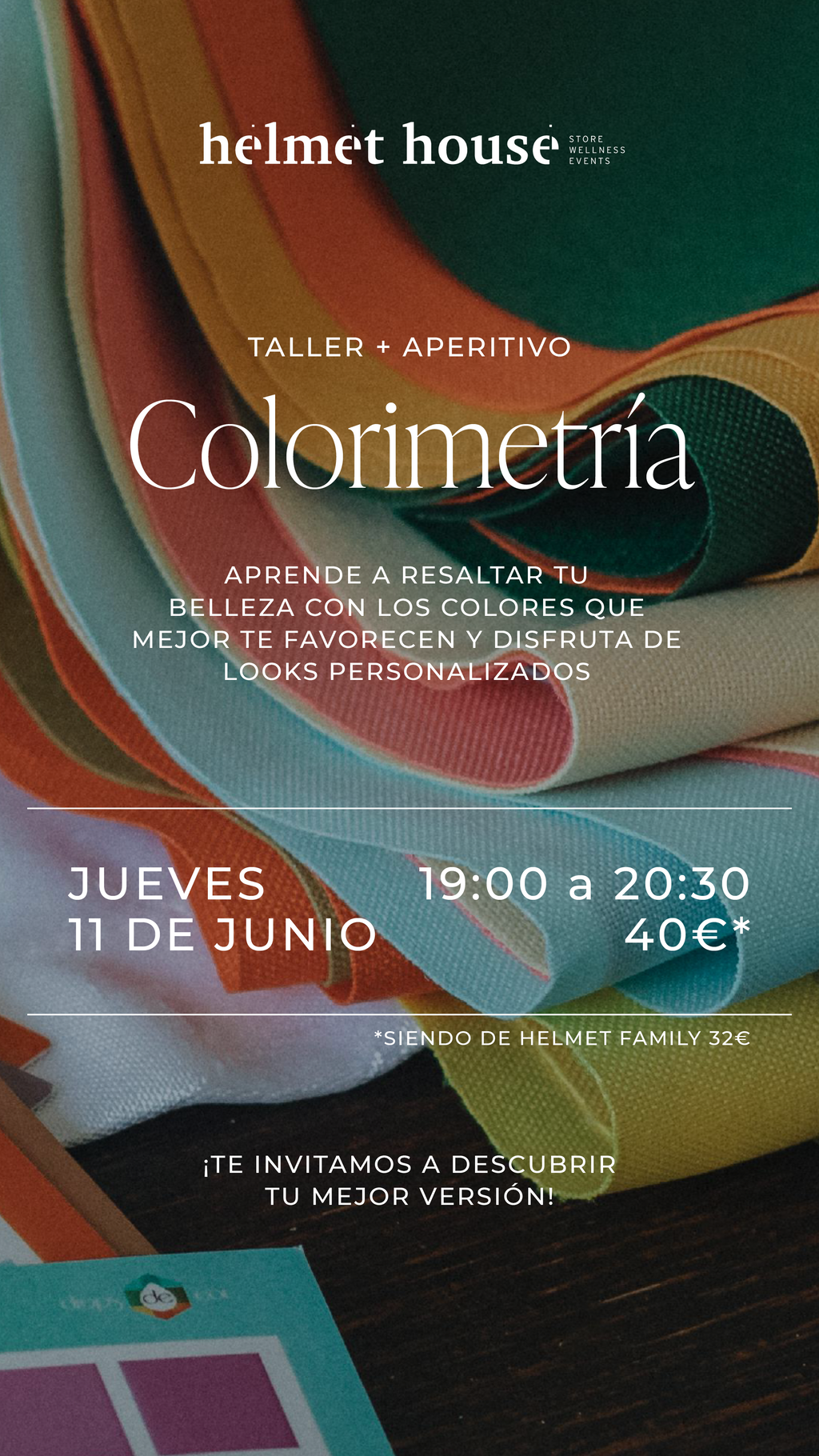 Colorimetría - Taller + Aperitivo (Jueves 11 de junio, 19:00-20:30)
