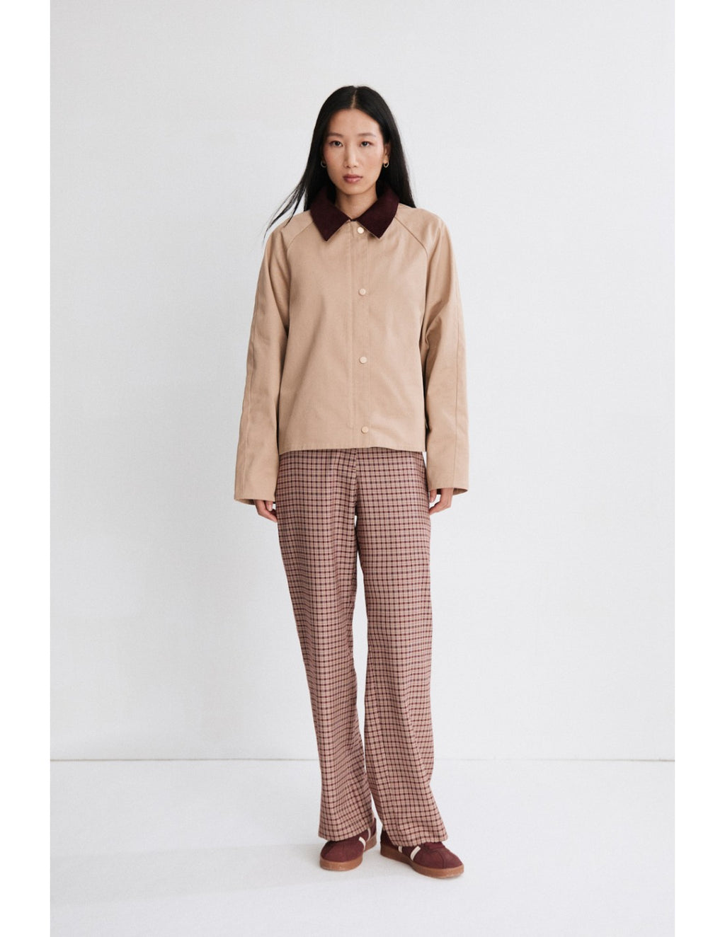 Gabardina Corta Opal Camel