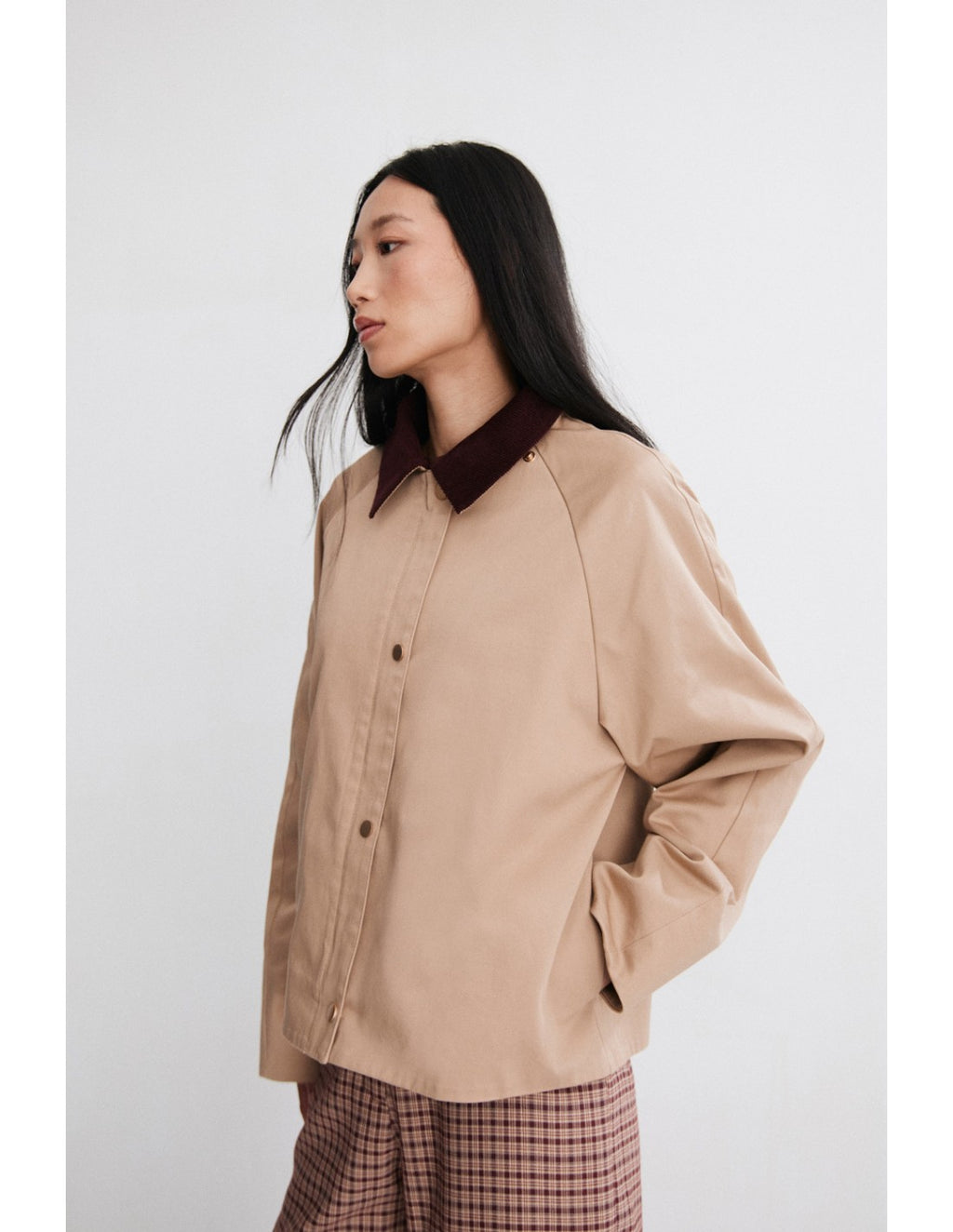 Gabardina Corta Opal Camel